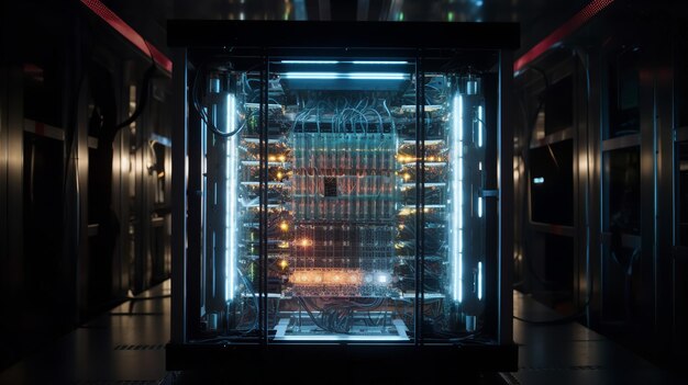 Computadora cuántica en laboratorio